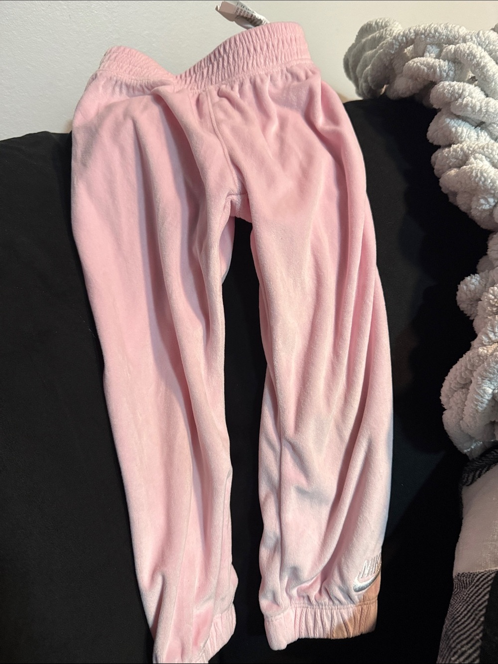 Nike Light Pink Girls' Terry Joggers